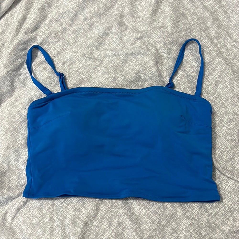 Aerie Swim Long Line Bandeau Bikini Top